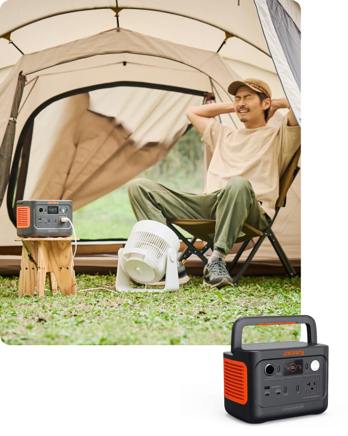 ポータブルバッテリーキャンプおすすめ:Jackery ポータブル電源 240 New