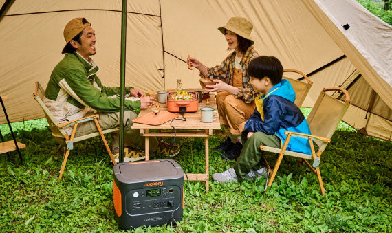 介護施設のBCP対策におすすめのポータブル電源の使い道-ファミリーキャンプ