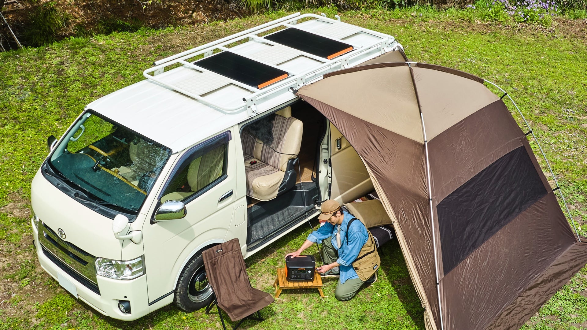 車、ヨット、庭、ベランダなどで活用