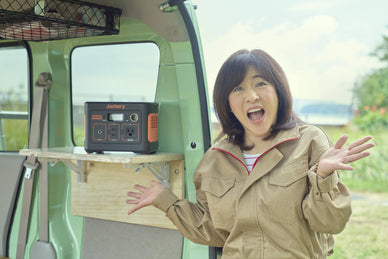 タレント・松本明子と、ジャクリのポータブル電源の意外な関係