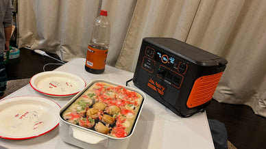 【普段使い】太陽とポータブル電源で「たこ焼き」づくりに挑戦！