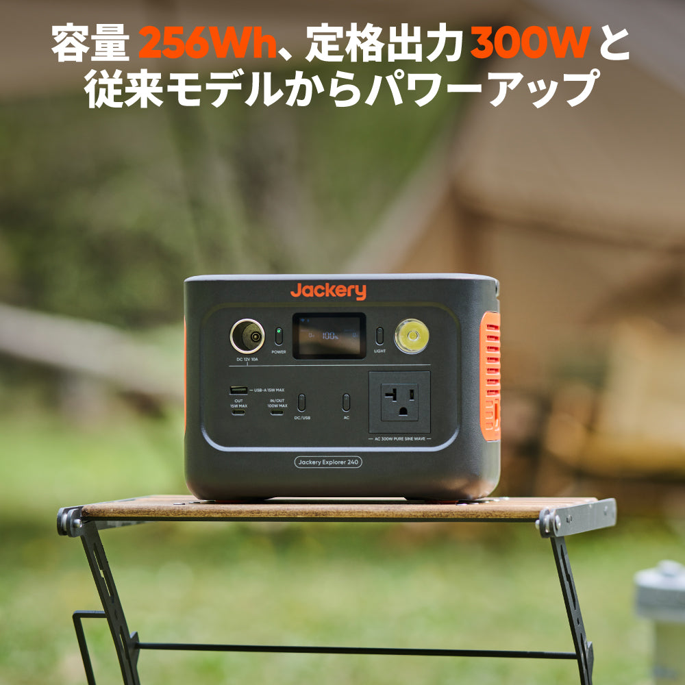 Jackery Solar Generator 240 New 100W ポータブル電源 ソーラーパネル