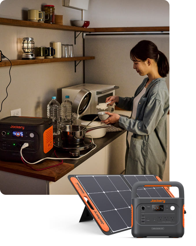非常用電源おすすめ：Jackery Solar Generator 1000 New 100W ポータブル電源 ソーラーパネル