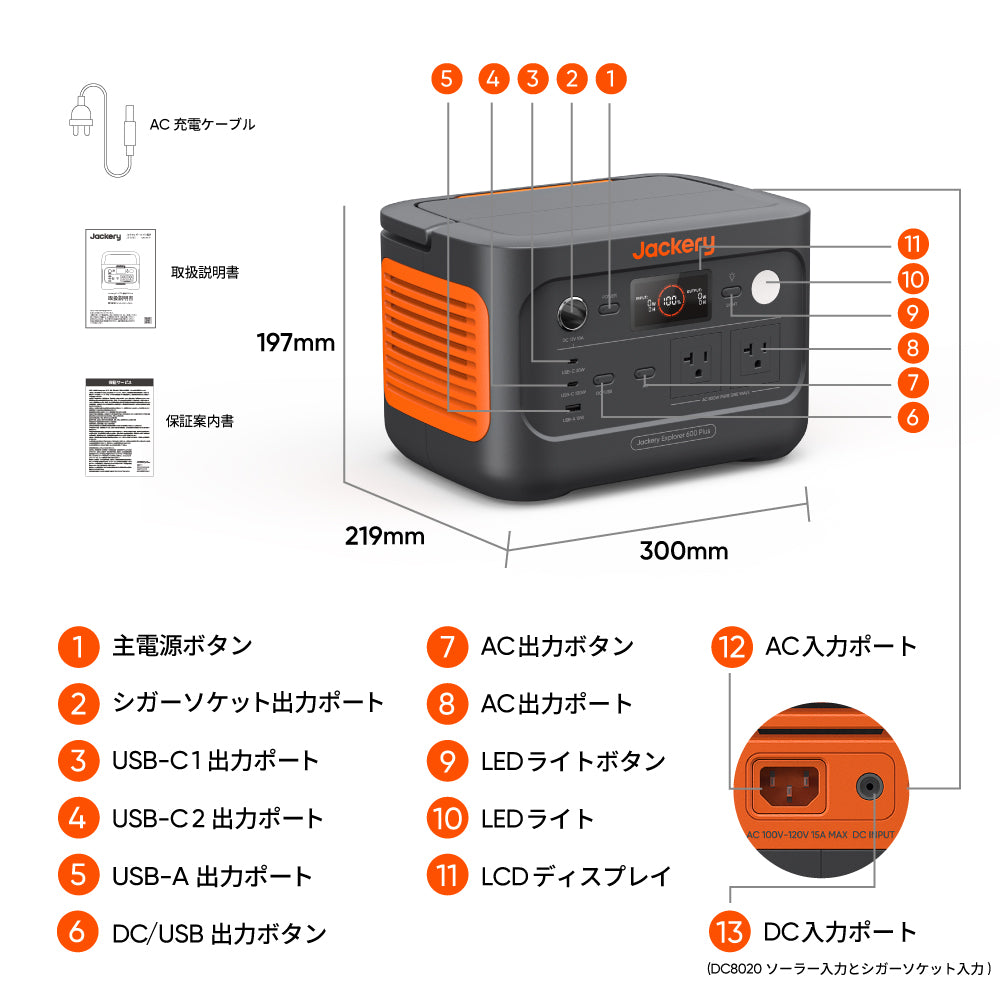 Jackery ポータブル電源 600 Plus｜コンパクト・リン酸鉄・長寿命