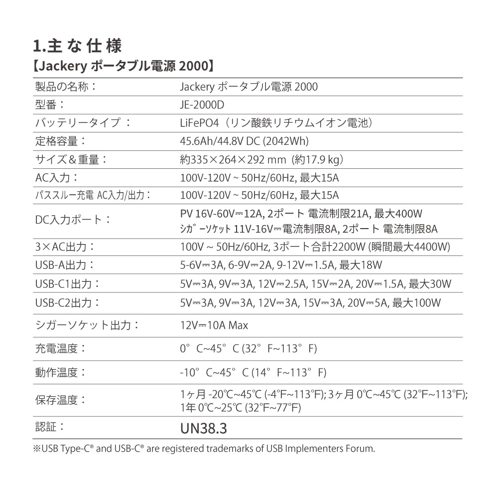 Jackery Solar Generator 2000 New 100W*2枚 ポータブル電源 ソーラーパネル