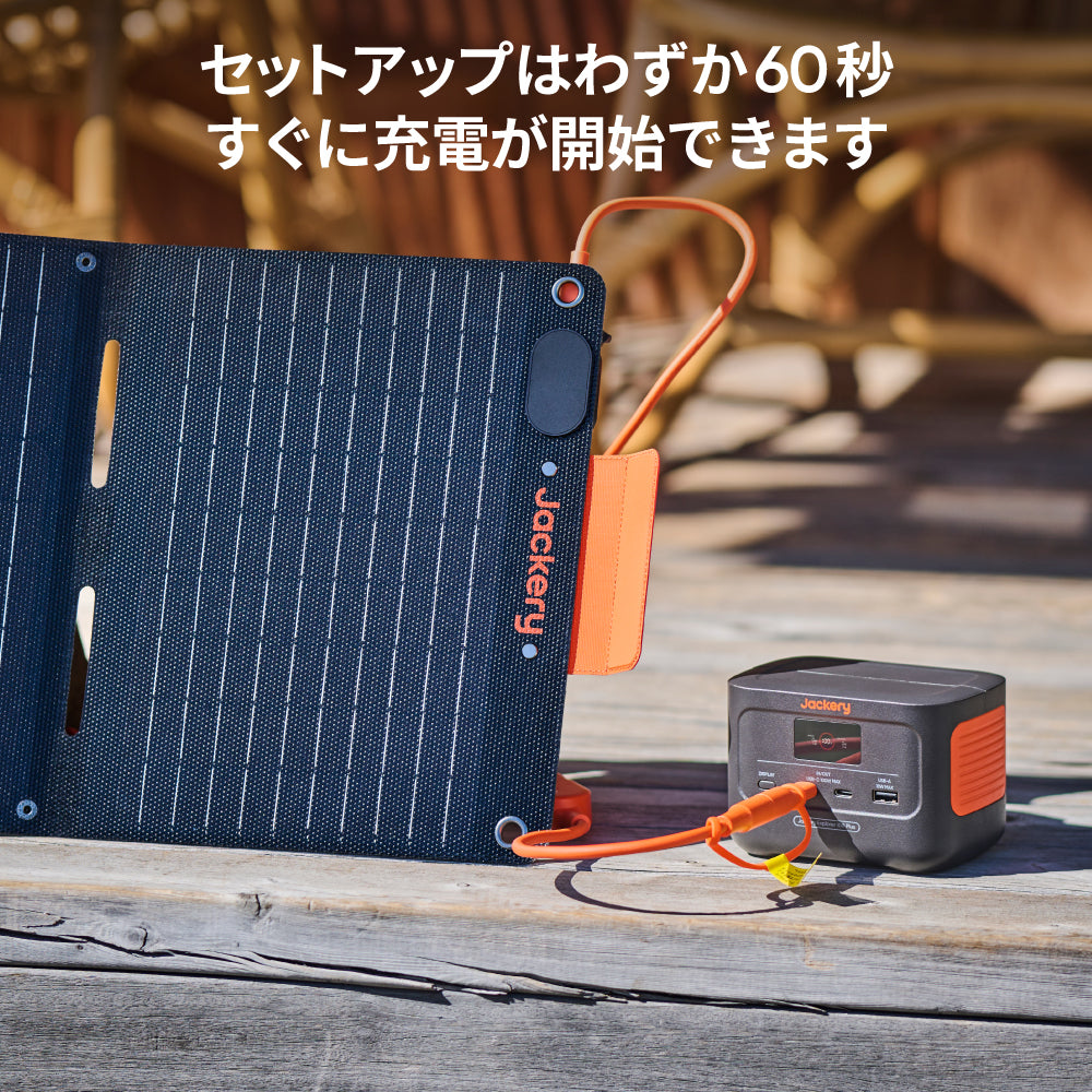 Jackery SolarSaga 40 Mini ソーラーパネル｜高変換効率・防水・防塵