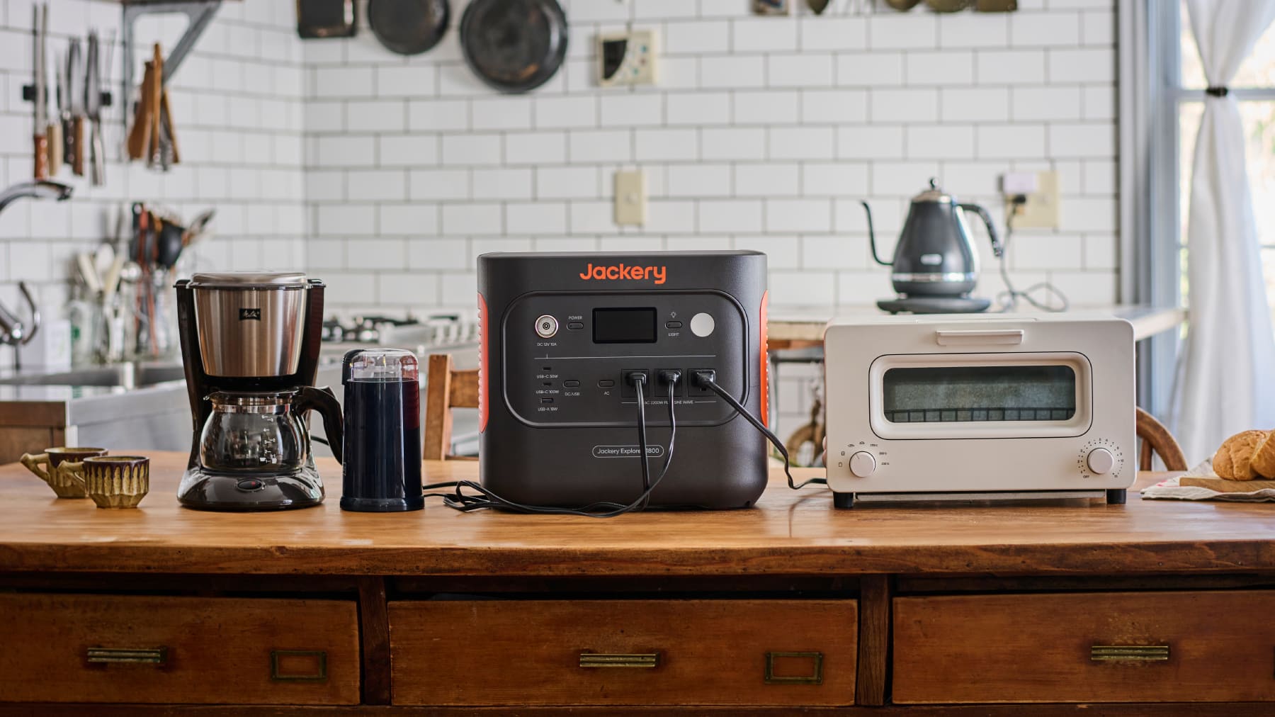 販路限定】Jackery ポータブル電源 1800 | 1872Wh・2200W | UPS機能
