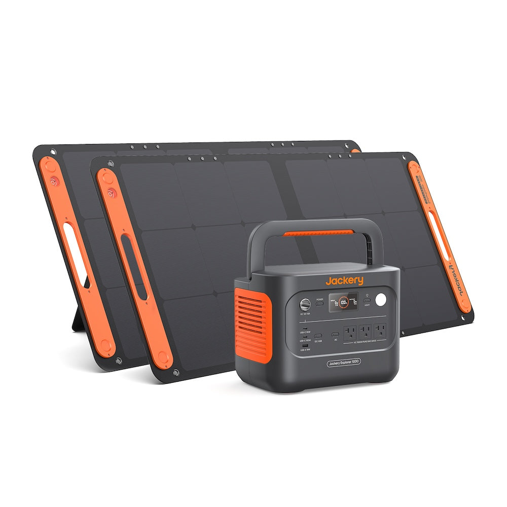 Jackery Solar Generator 1000 New 100W*2枚 ポータブル電源 ソーラーパネル