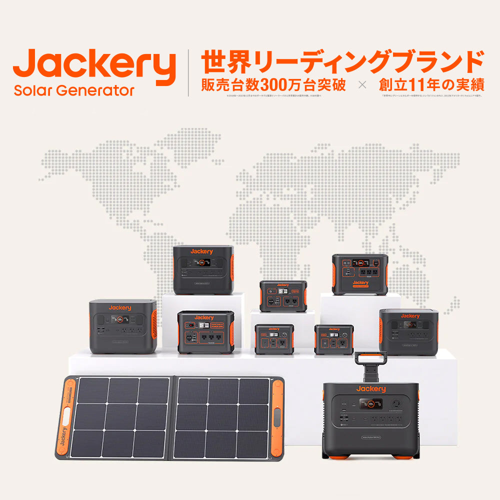 Jackery ポータブル電源1500｜大容量・高出力・選べる3つの充電方法