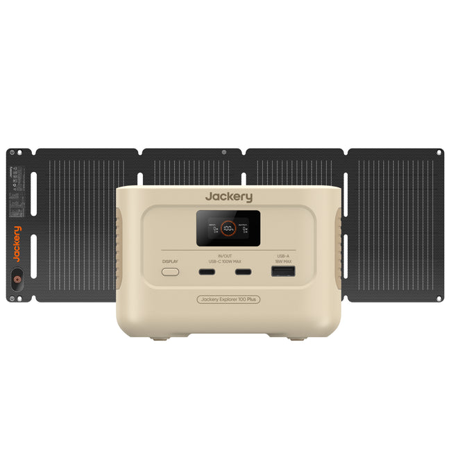 Jackery Solar Generator 100 Plus（サンドゴールド） 40 Air ポータブル電源 ソーラーパネル