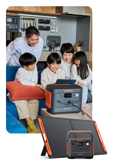 ポータブル非常用電源：Jackery Solar Generator 1500 New ポータブル電源セット