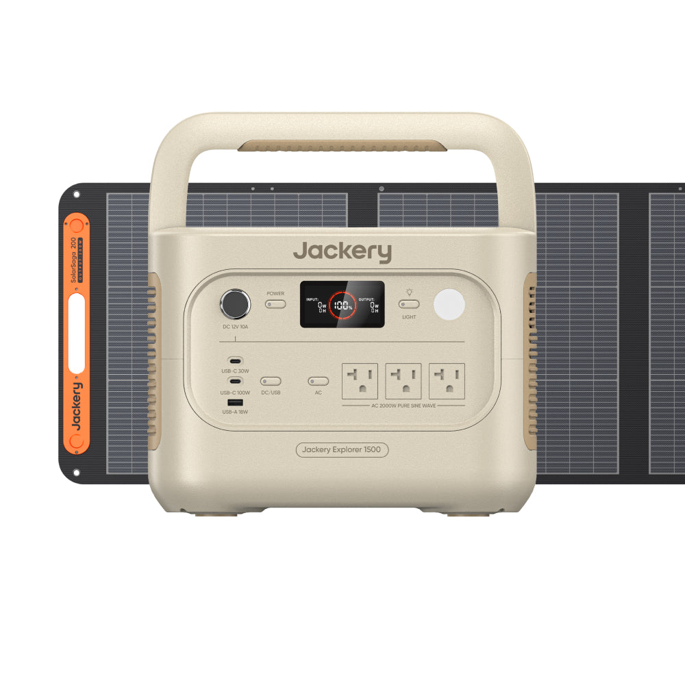 Jackery Solar Generator 1500 New ポータブル電源セット| 1536Wh大