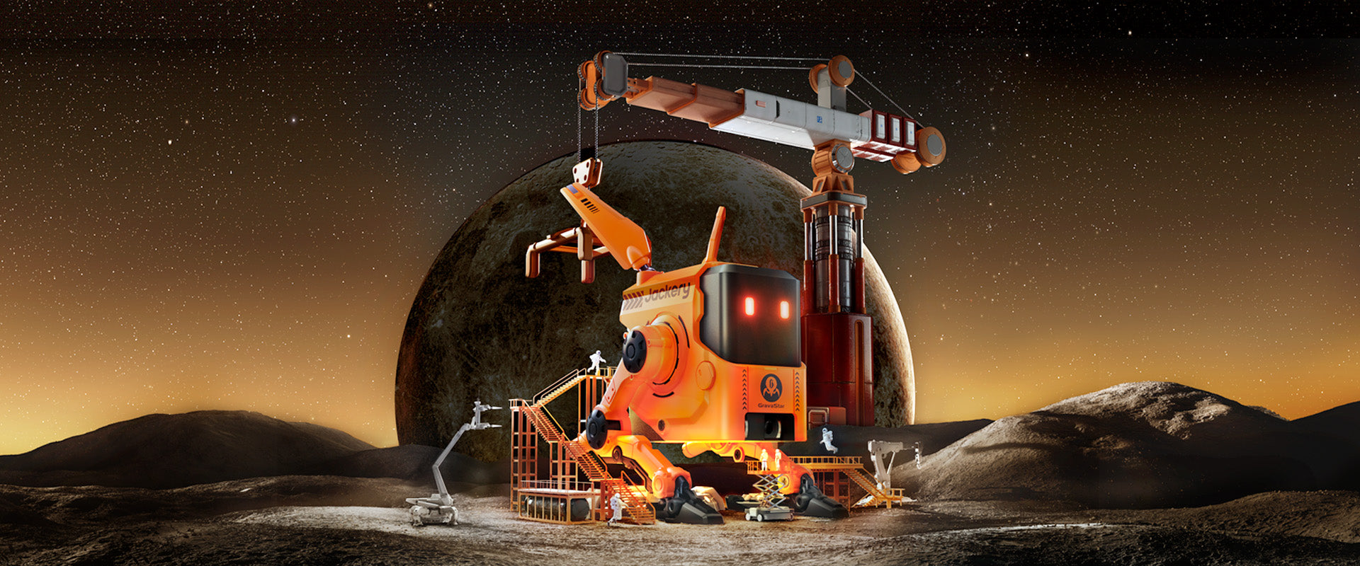 未来感あふれるメカロボットデザイン