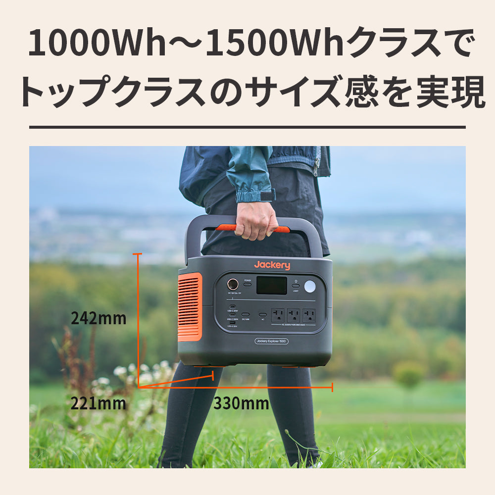 Jackery Solar Generator 1500 New ポータブル電源セット