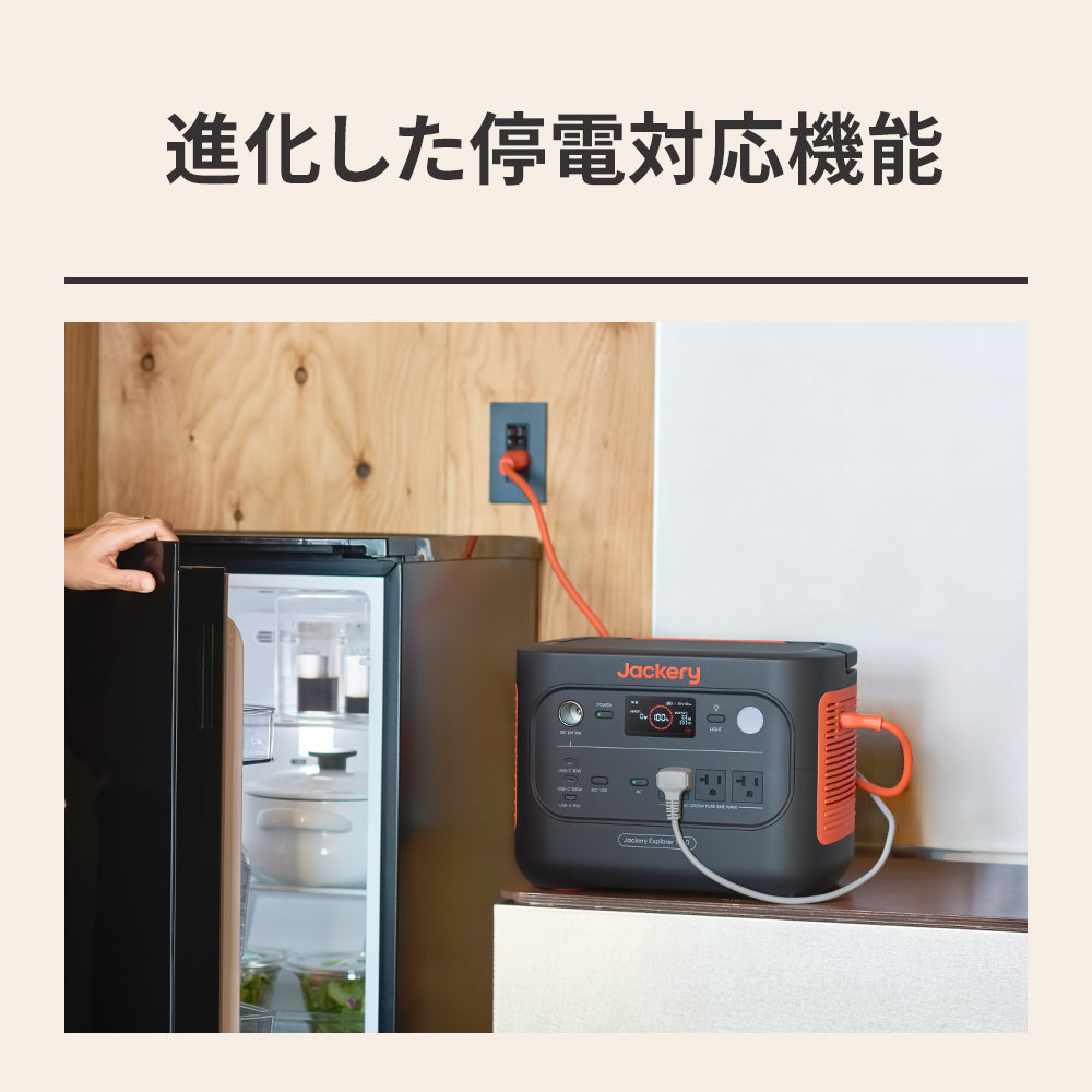 Jackery ポータブル電源 1500 New | 1536Wh大容量・2000W高出力 | 防災