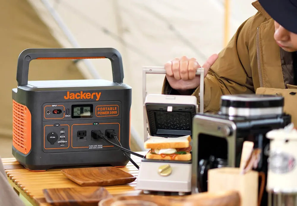 同時複数の家電を稼働できるJackeryポータブル電源1000