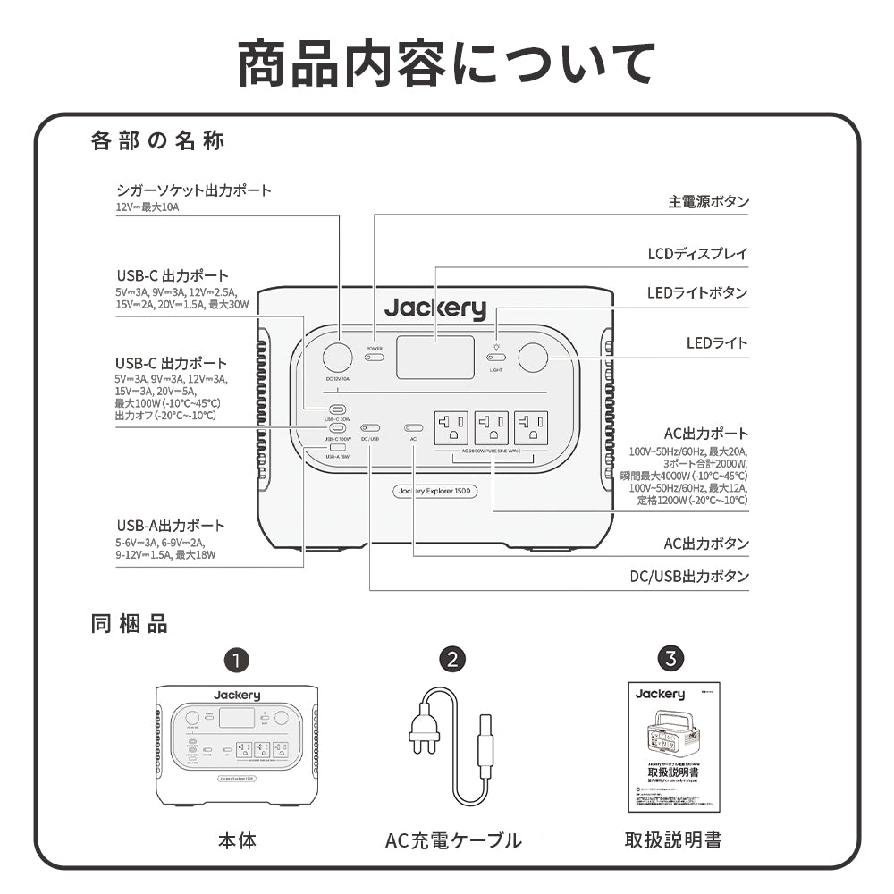 Jackery Solar Generator 1500 New ポータブル電源セット
