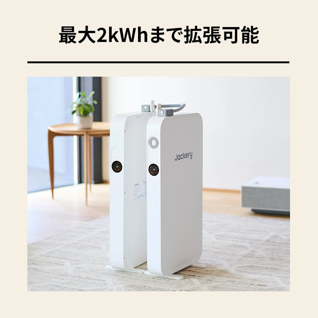 【7/15発売】Jackery ポータブル電源 SlimPower H1