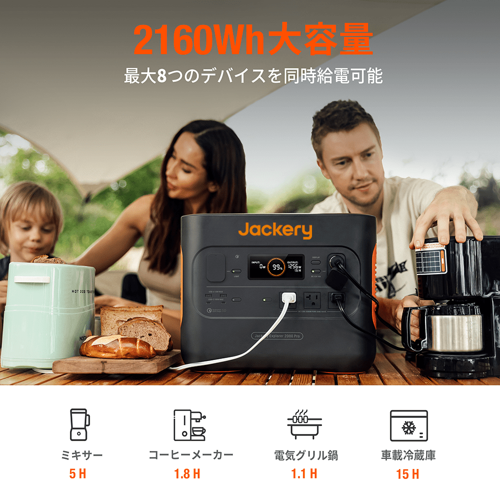 Jackery ポータブル電源 2000 Pro
