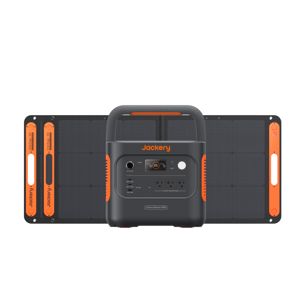 Jackery Solar Generator 2000 New 100W*2枚 ポータブル電源 ソーラー Jackery Solar Generator 2000 New 100W*2枚 ポータブル電源 ソーラー