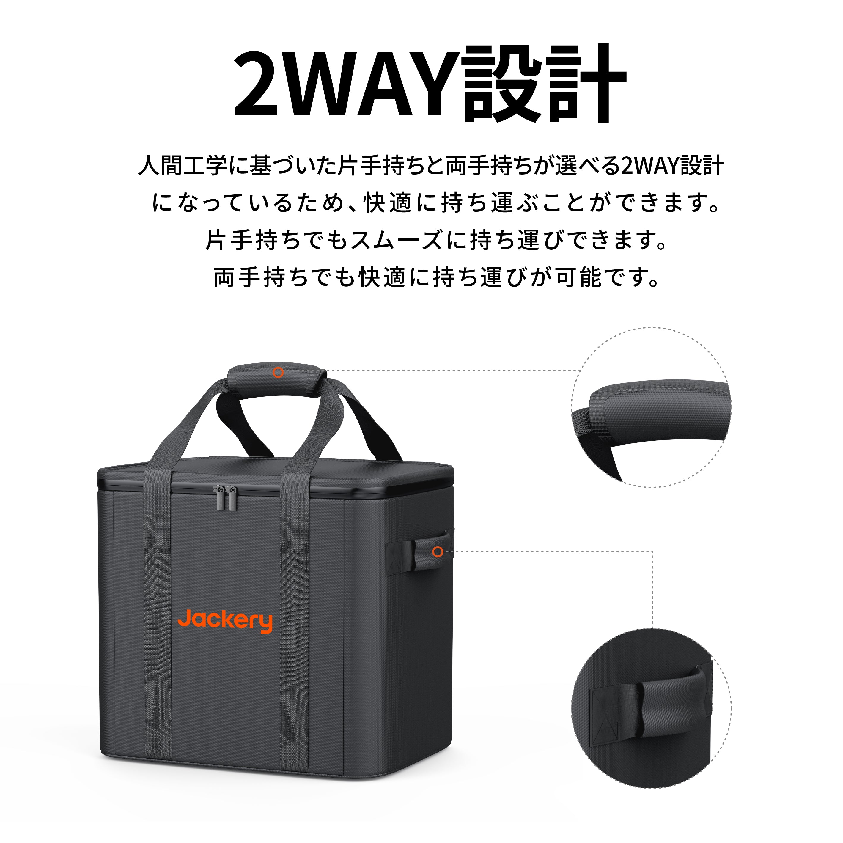 Jackery ポータブル電源 収納バッグ | Mini・S・M・L全サイズ対応