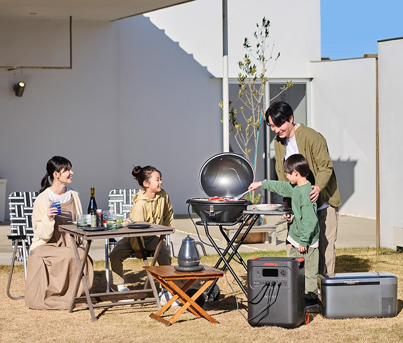 3584Whの超大容量&3,000Wの高出力で、家電が同時に動かせる