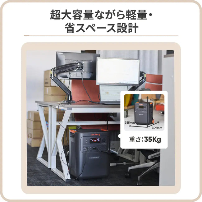 Jackery ポータブル電源 3600 Plus | 3584Wh大容量| 防災・停電対策