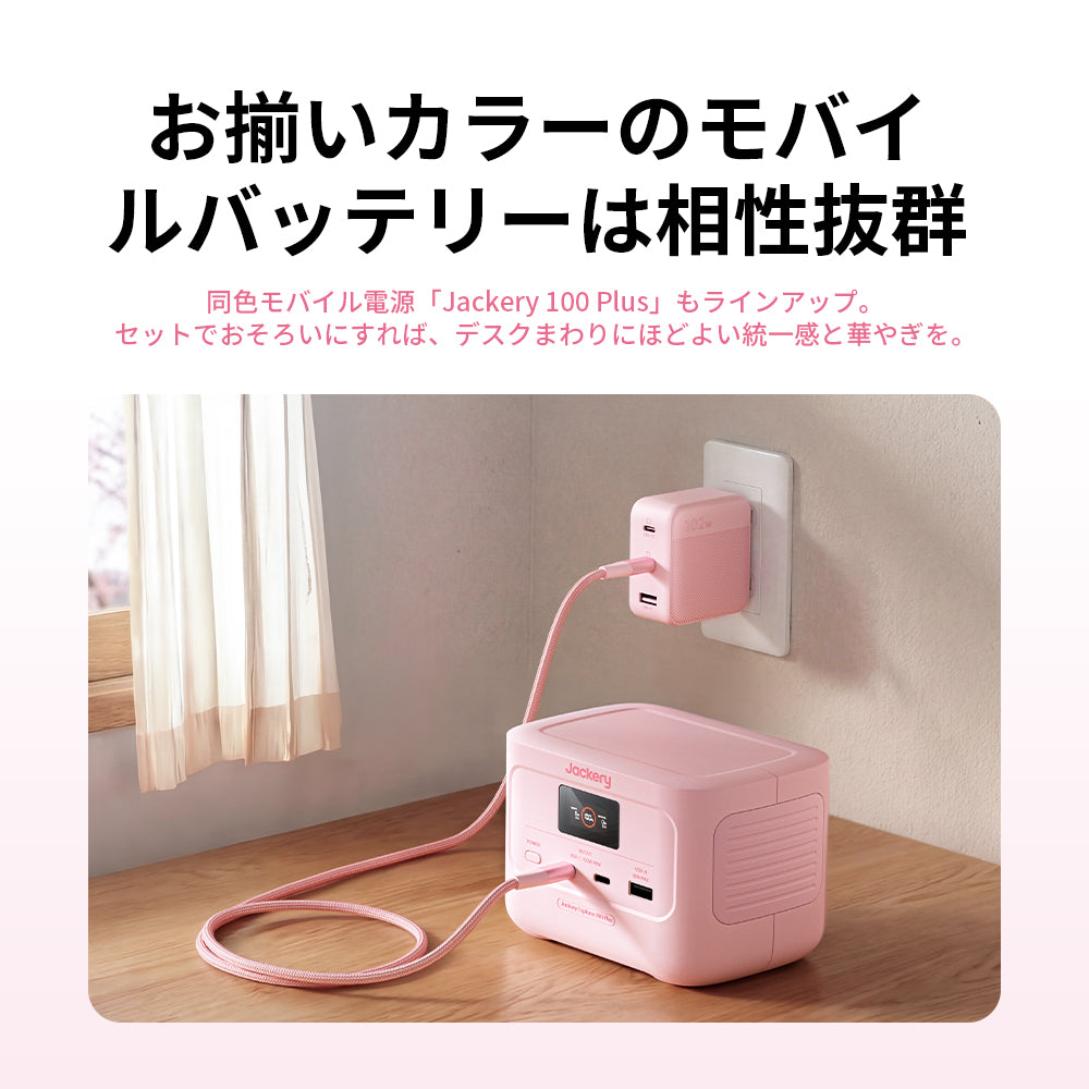 Jackery 102W GaN 3ポート充電アダプター | 185g軽量コンパクト | PD3