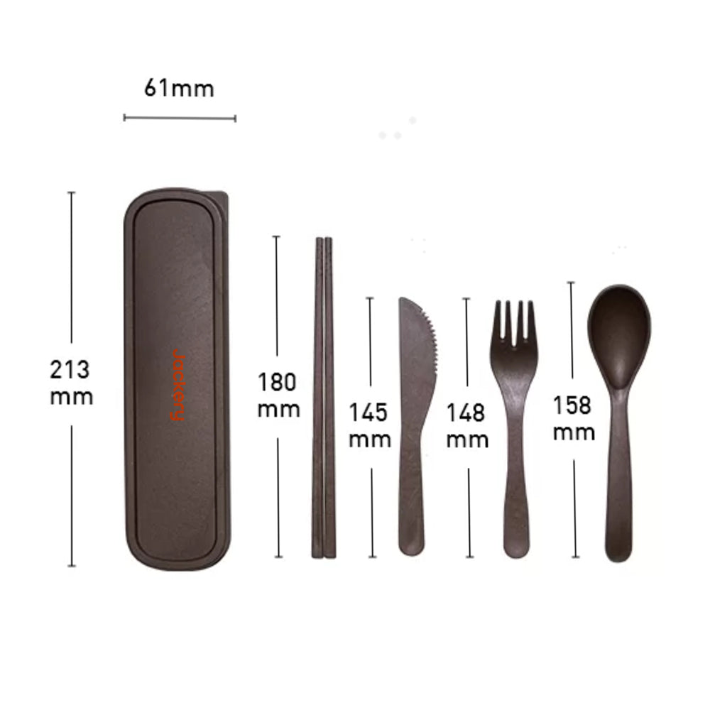 Jackeryコーヒー粉PLAカトラリーセットのスペック