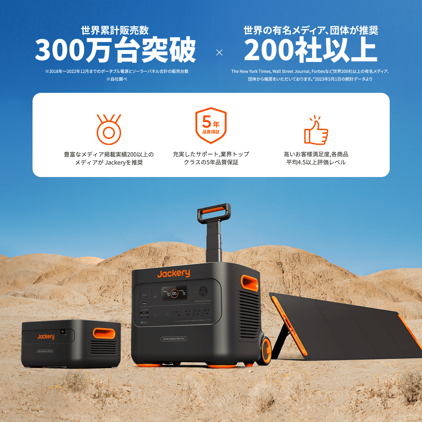 Jackery ポータブル電源 2000 Plus