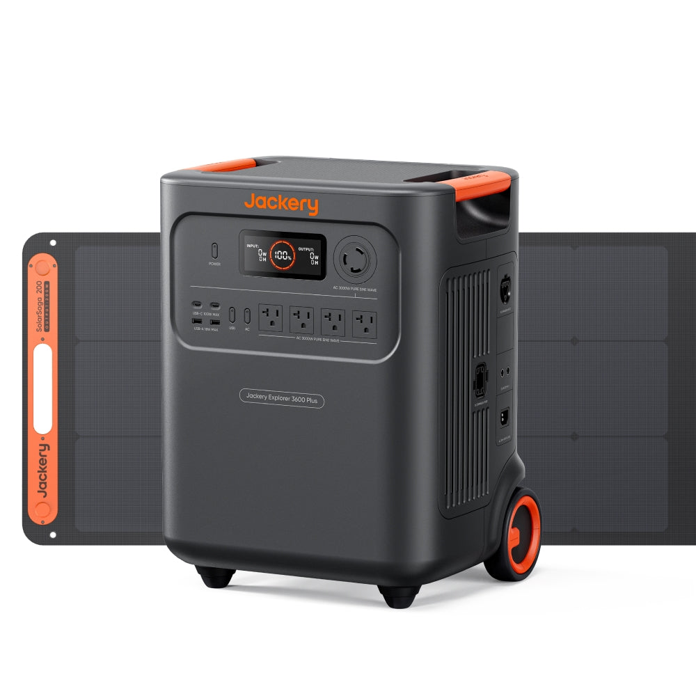 ポータブル電源3600 Plus + ソーラーパネル 200W