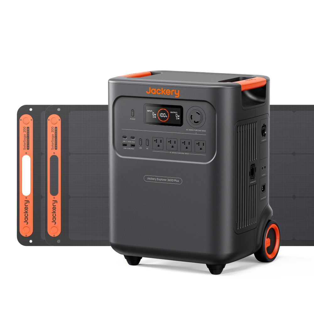 【予約販売・3月上旬順次発送】Jackery Solar Generator 3600 Plus ポータブル電源 セット