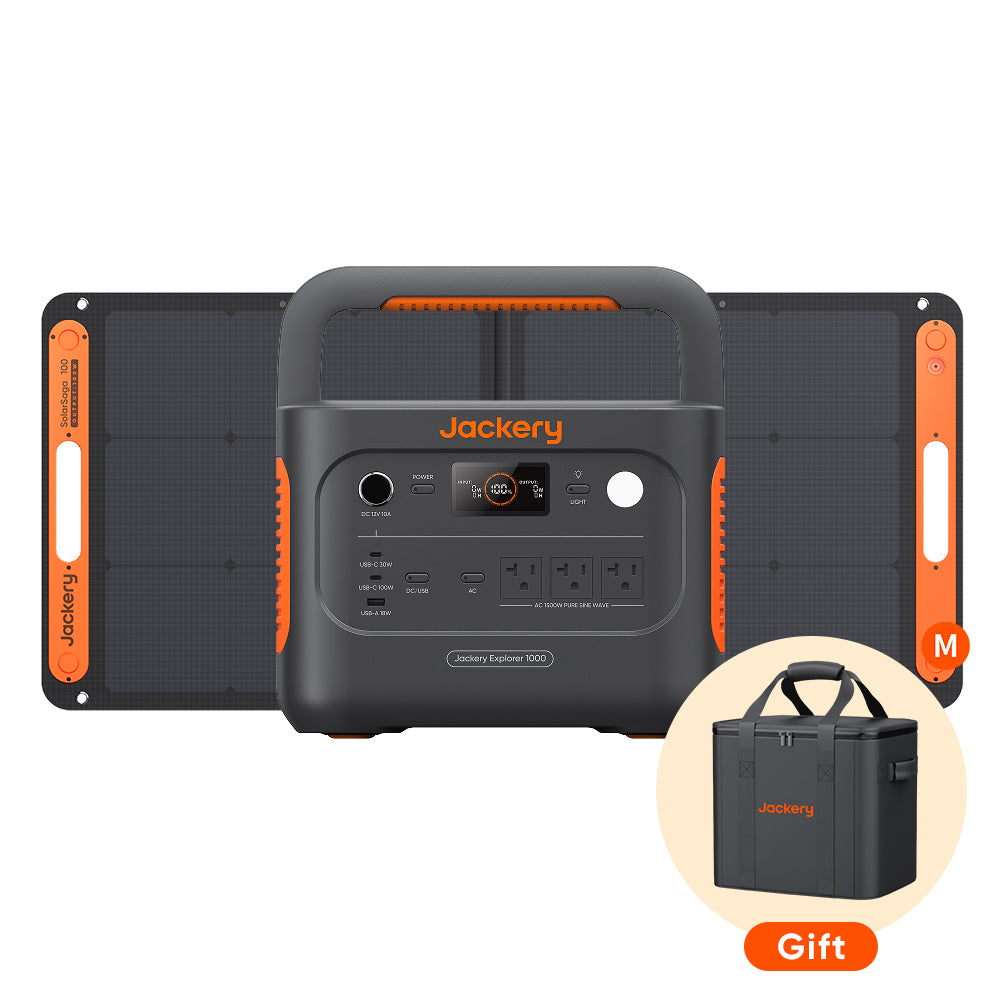 Jackery Solar Generator 1000 New 100W ポータブル電源 ソーラーパネル