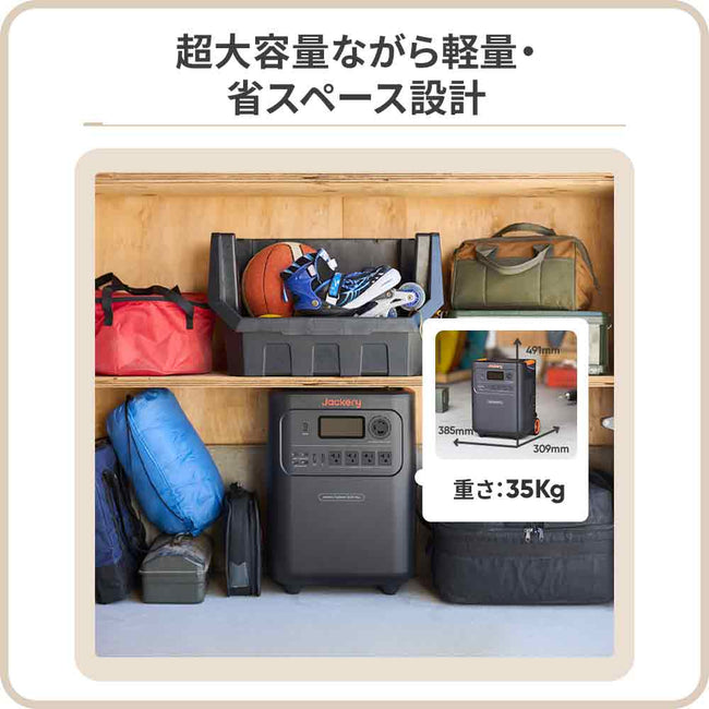 【販路限定】Jackery ポータブル電源 3600 Plus