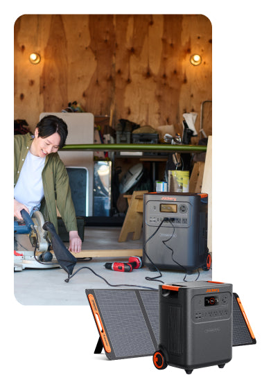 電動工具が使えるポータブル電源：ジャクリ3600Plus