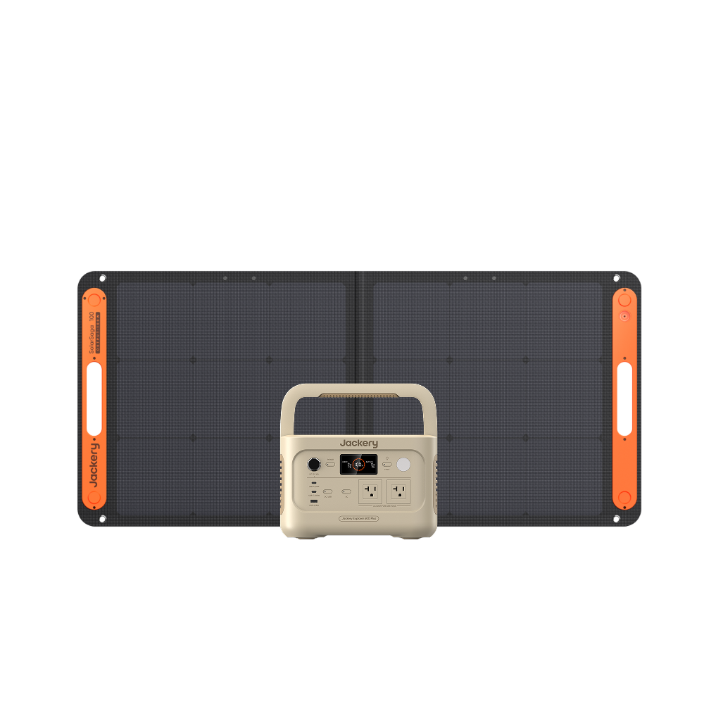 Jackery Solar Generator 600 Plus 100W ポータブル電源 ソーラーパネル（サンドゴールド）