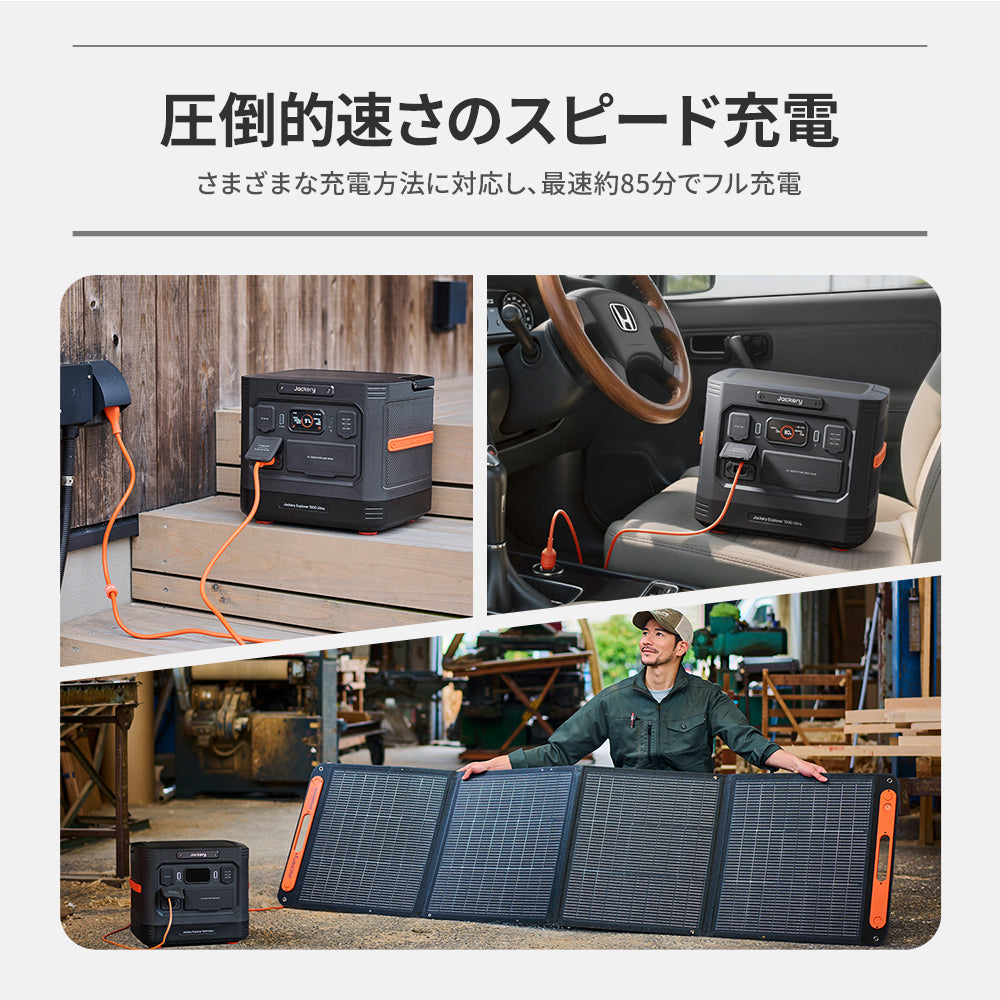 Jackery ポータブル電源 1500 Ultra｜IP65レベルの防水・防塵対応