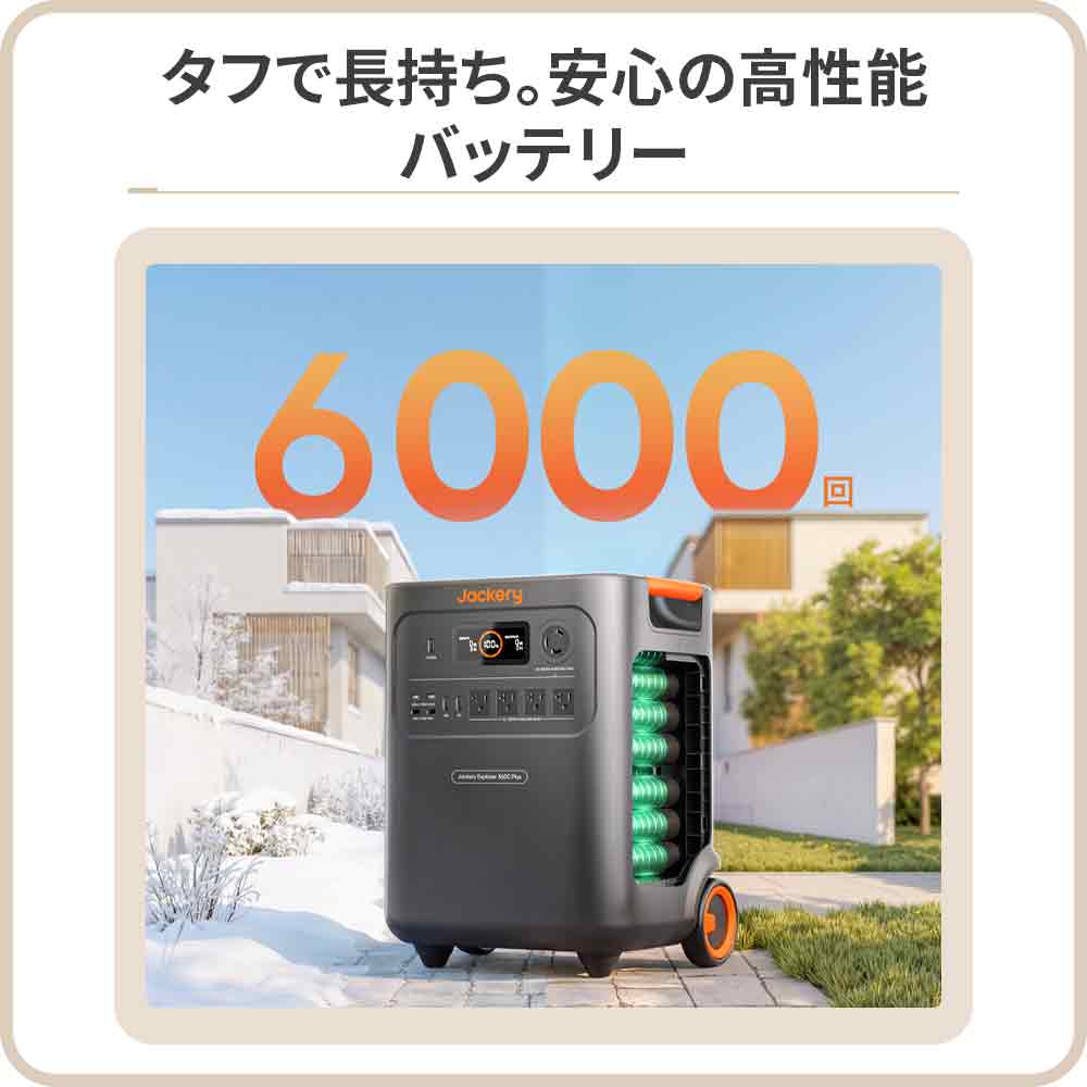 Jackery ポータブル電源 3600 Plus | 3584Wh大容量| 防災・停電対策