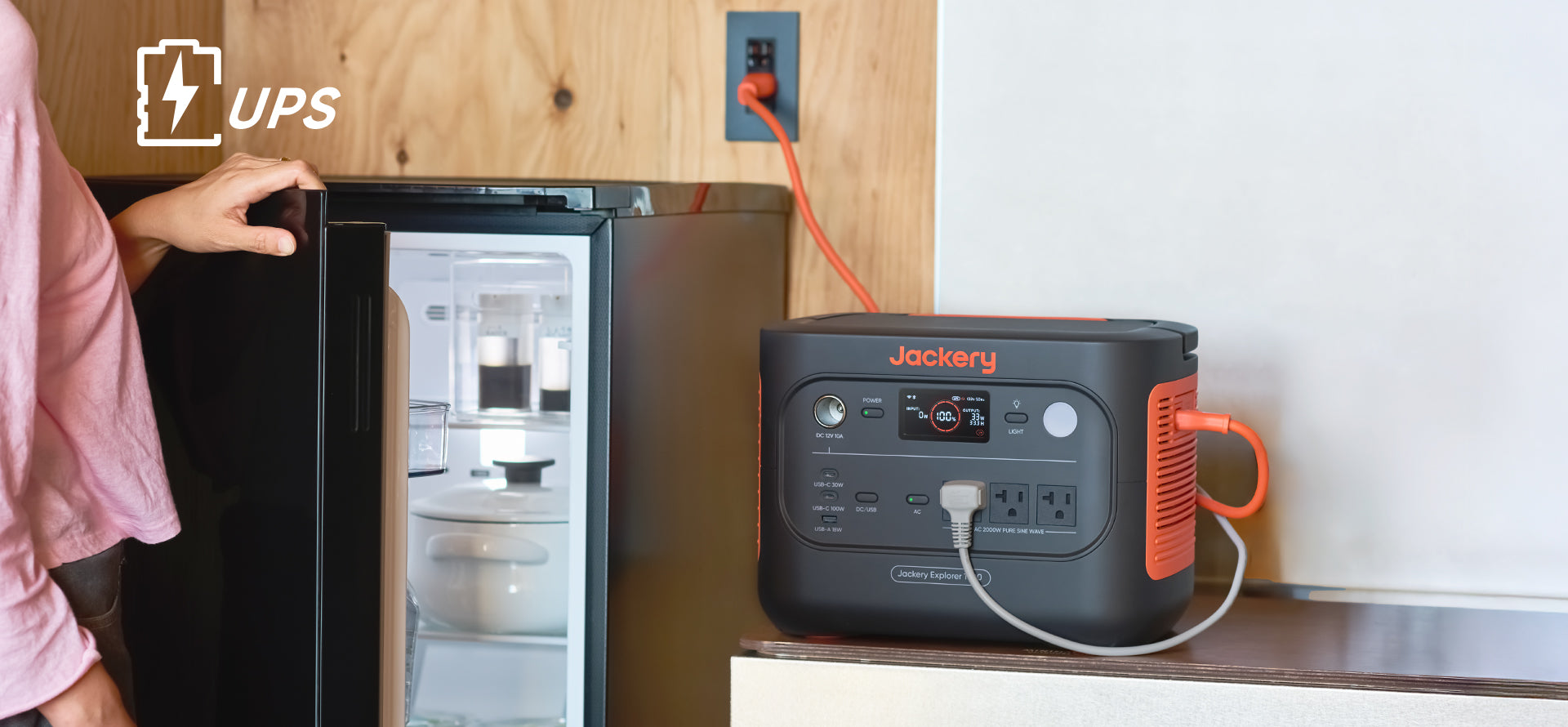 0.01秒（10ms秒）以内に電源切替のUPS&パススルー機能