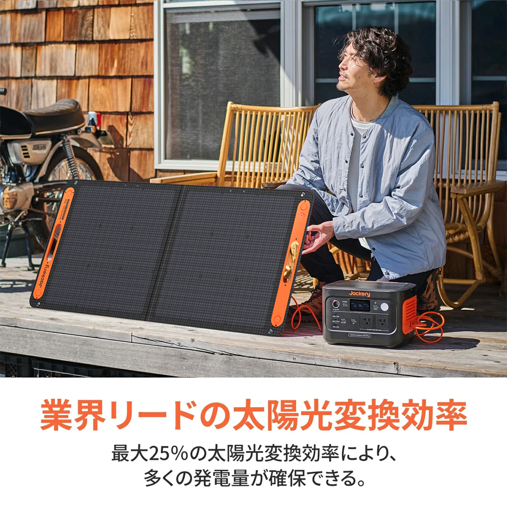 Jackery Solar Generator 600 Plus 100W ポータブル電源 ソーラーパネル セット