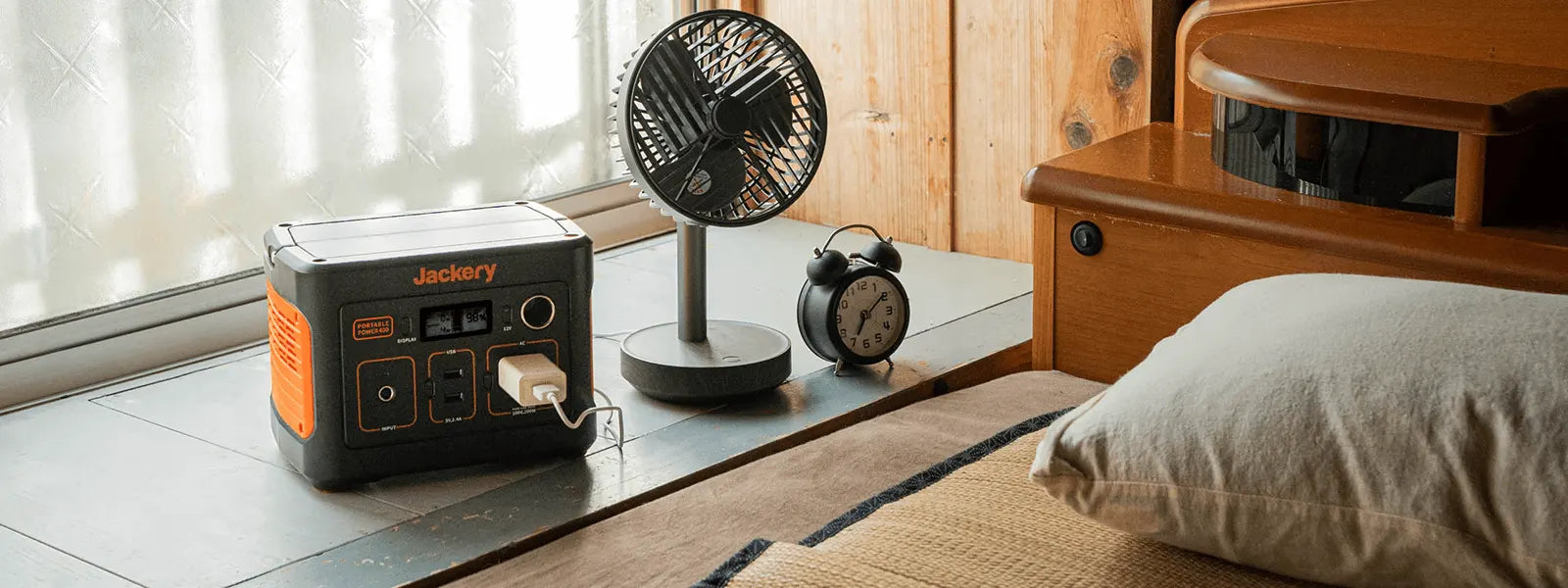 静音設計で室内も安心して使えるJackery Solar Generator 400