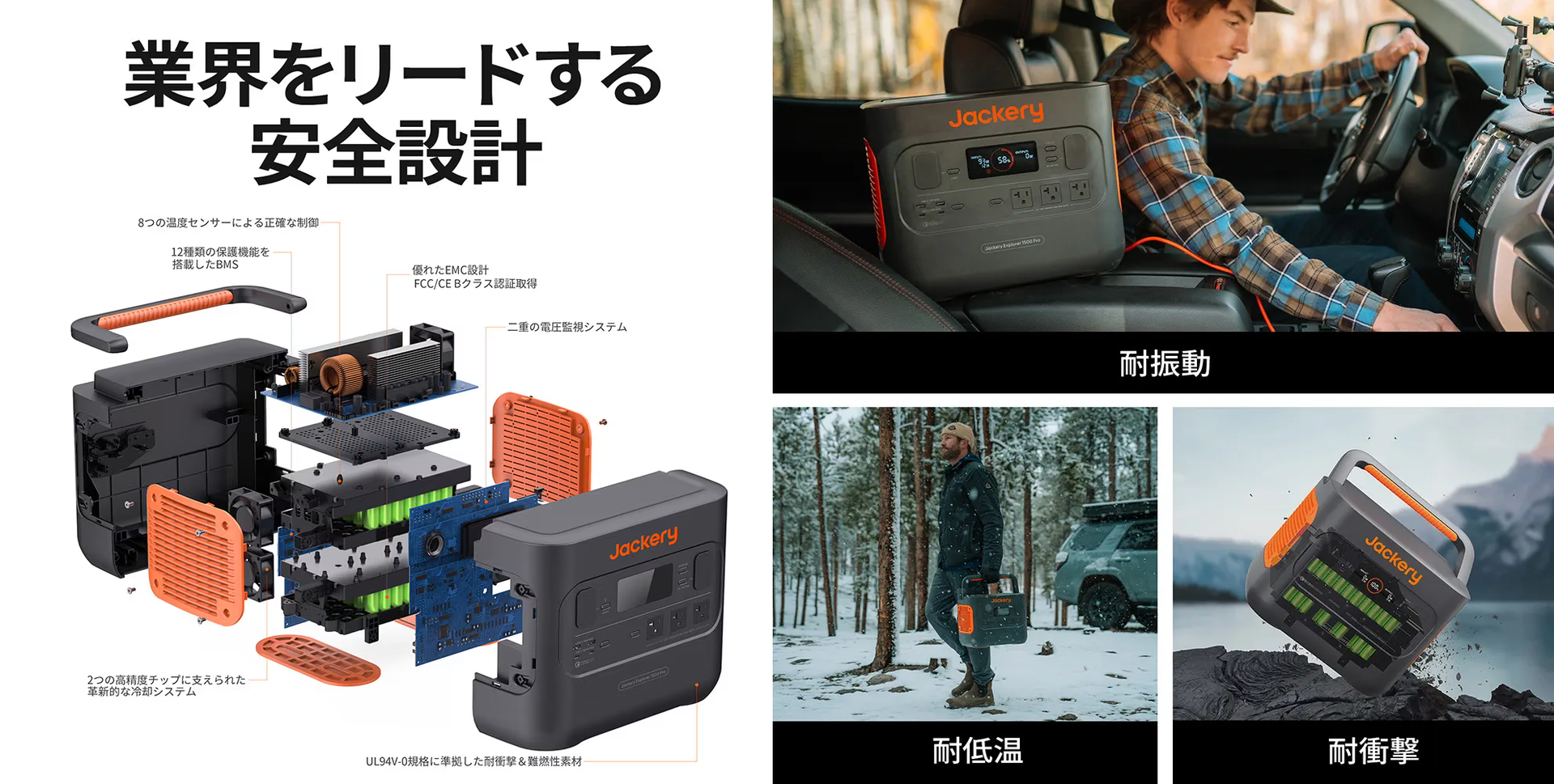 業界をリードする安全性の高いポータブル電源