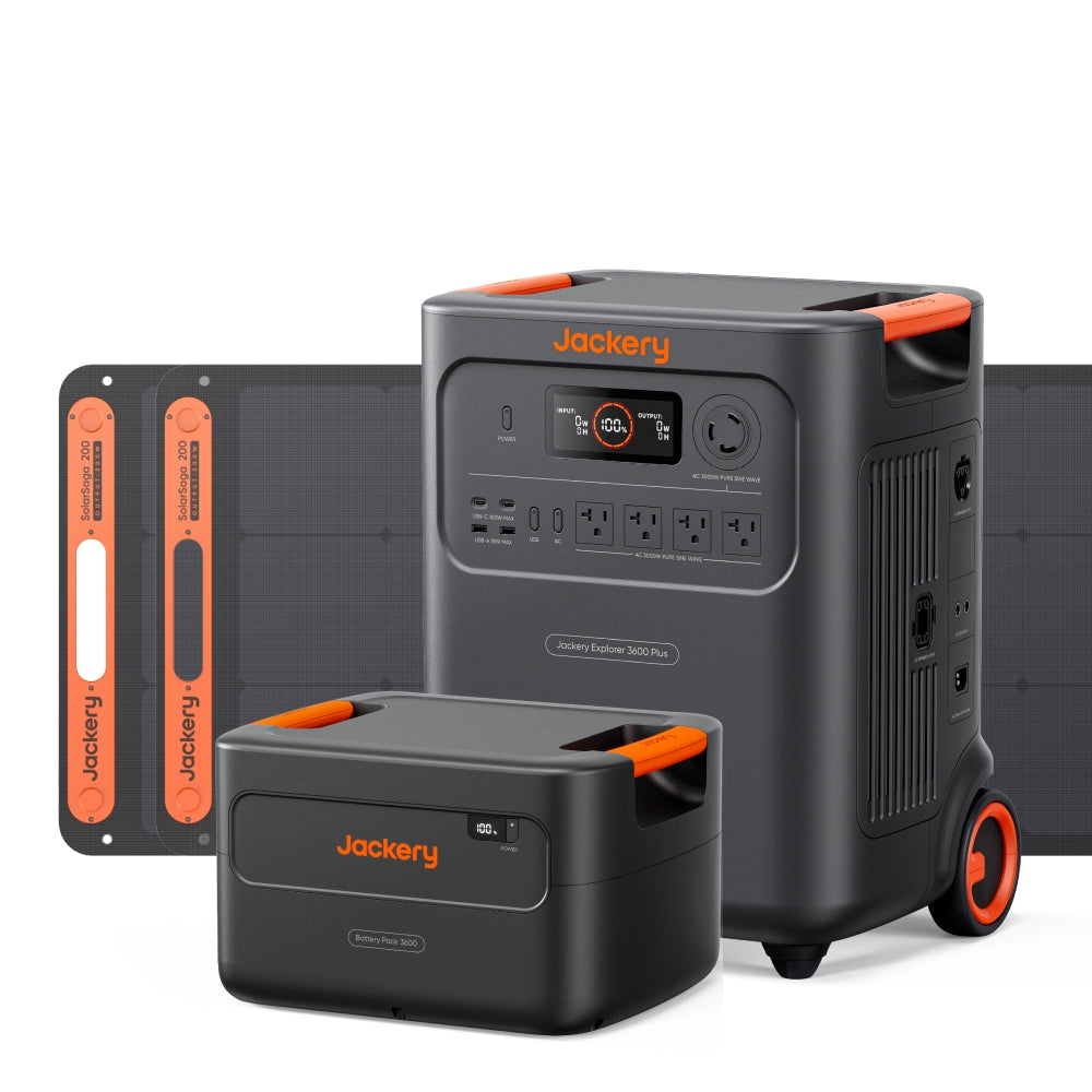 Jackery Solar Generator 3600 Plus ポータブル電源 セット| 3584Wh大