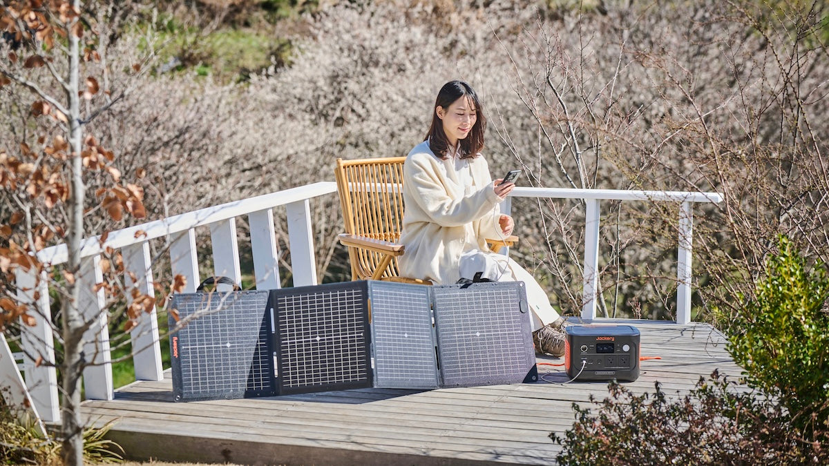 ソーラー充電Jackery Solar Generator 600 Plus 100 Mini
