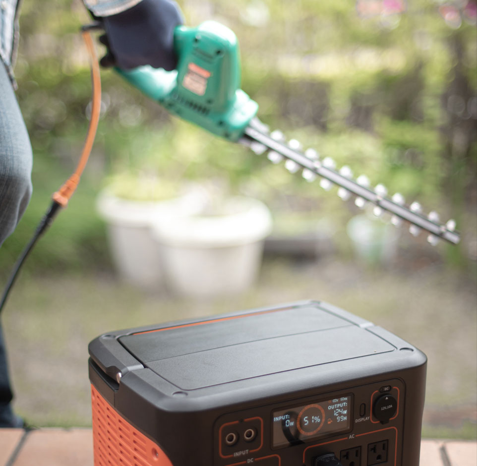 農作業に役立つJackeryポータブル電源