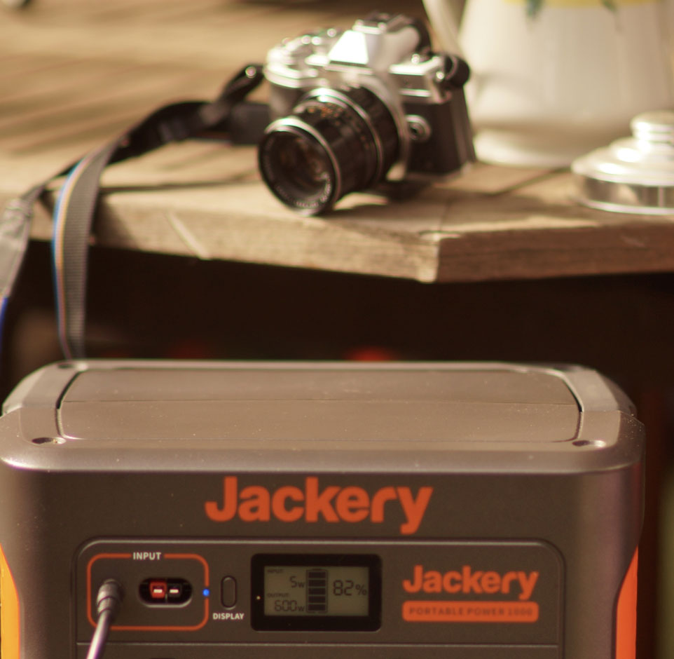 撮影で役立つJackeryポータブル電源
