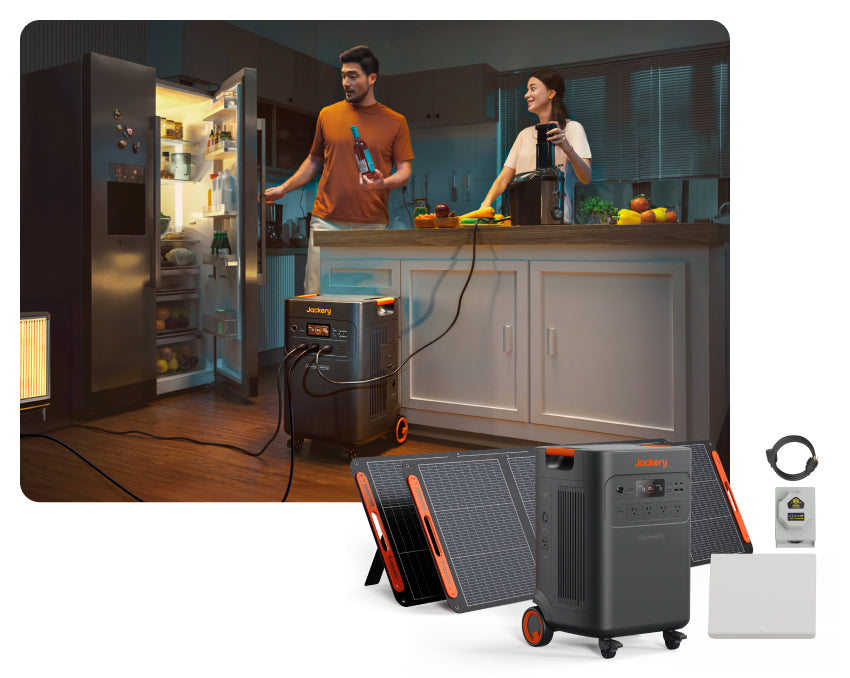 オール電化住宅向け非常用電源おすすめ：Jackery Solar Generator 5000 Plus+分電盤 セット
