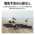 Jackery SolarSaga アダプターでソーラー充電ができるので、電気不足の心配なし