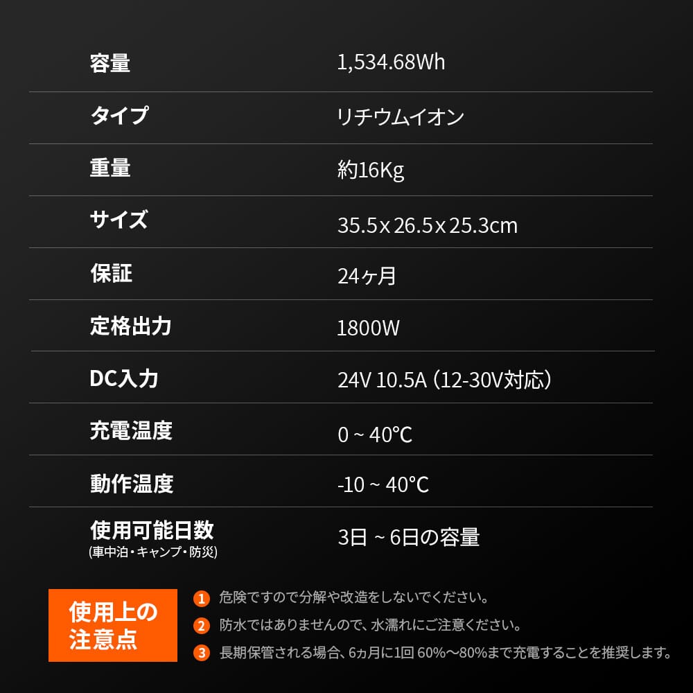 Jackery ポータブル電源 1500 PTB152 (6550936813646)