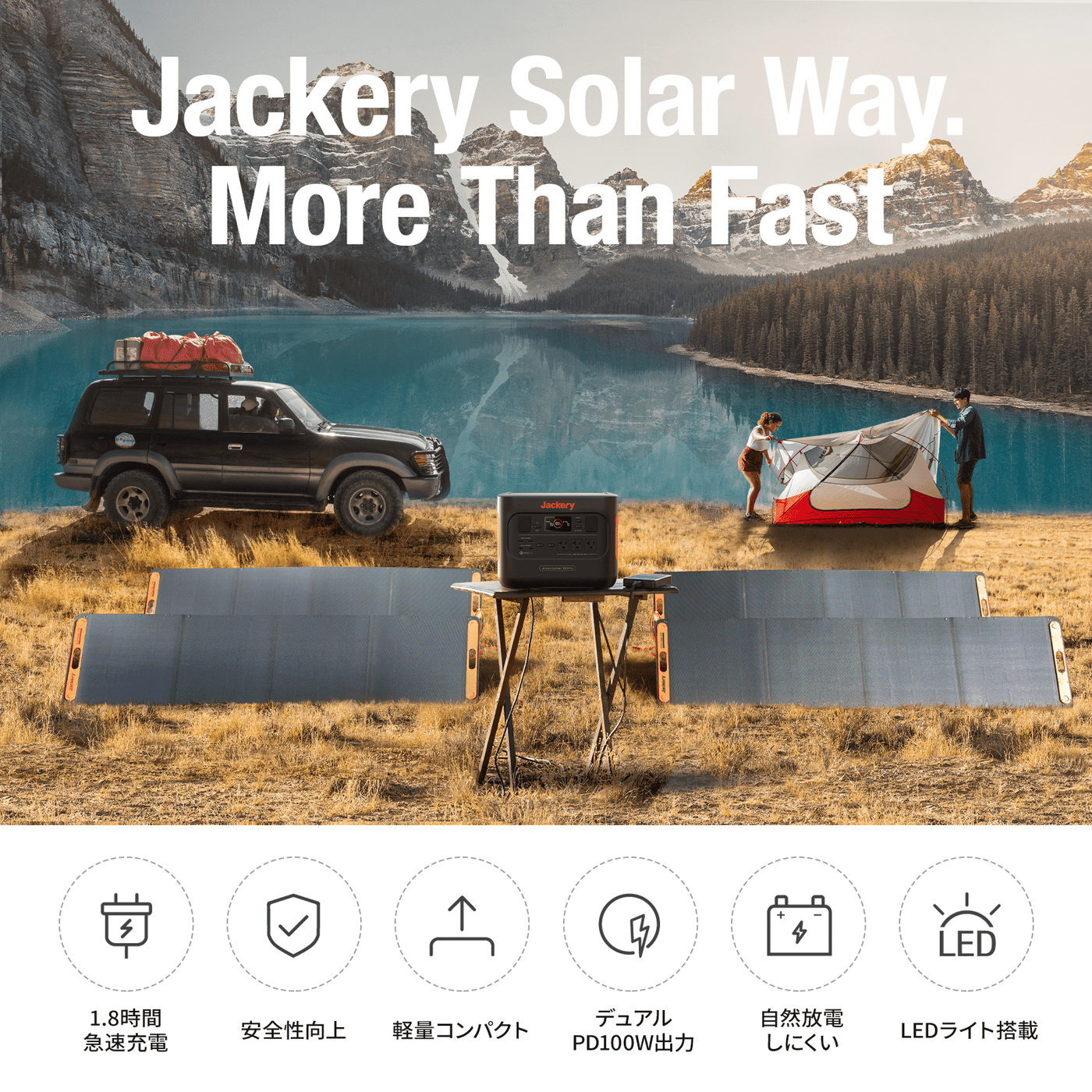 Jackery Solar Generator 1000 Pro 200W ポータブル電源 ソーラーパネル セット
